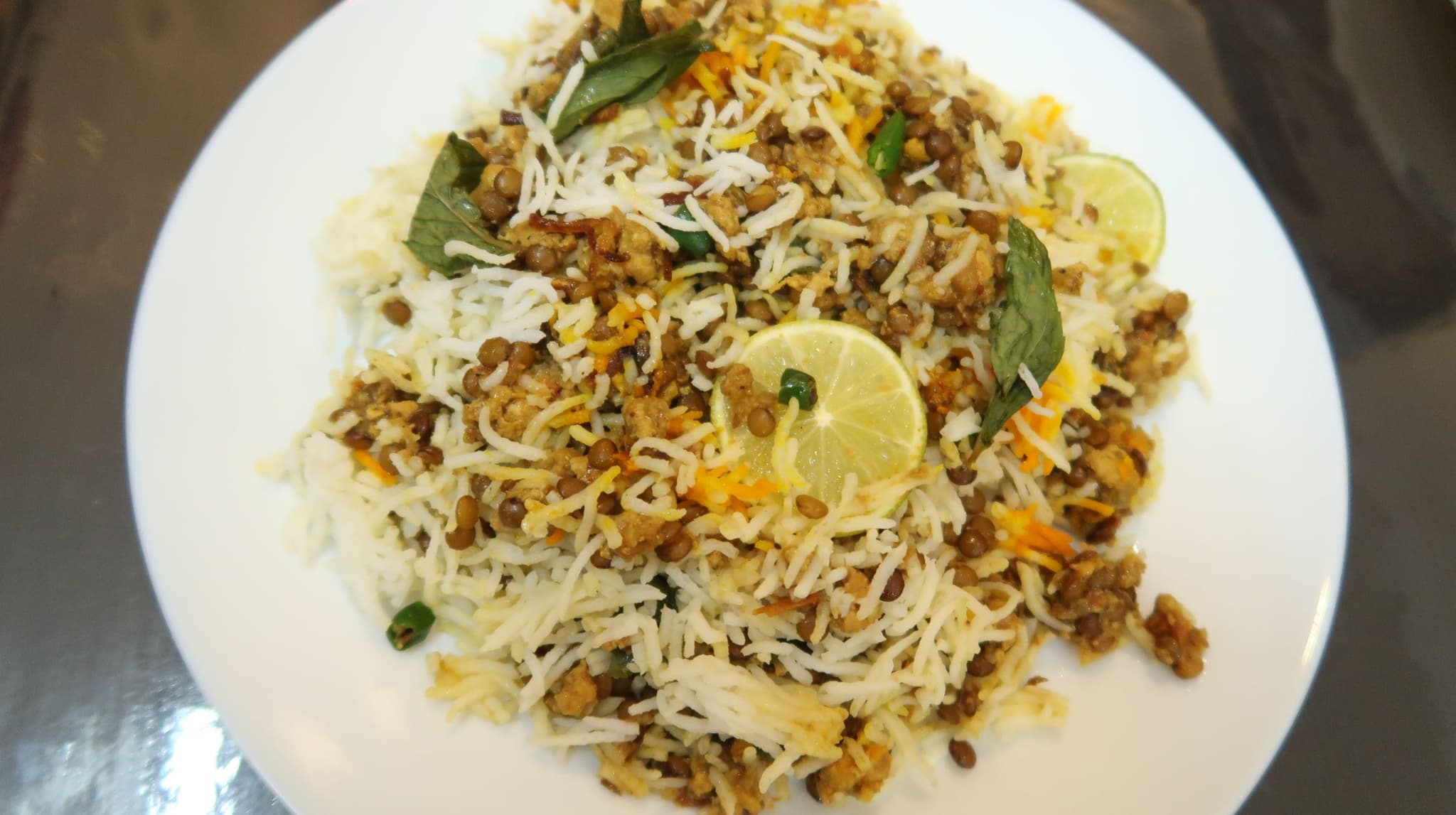 Aloo Masoor Biryani